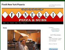 Tablet Screenshot of finellipizzeria.com